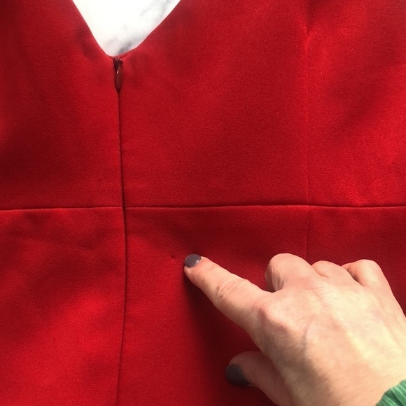 BCBG Red Cocktail Dress Size 10 - Picture 7 of 12